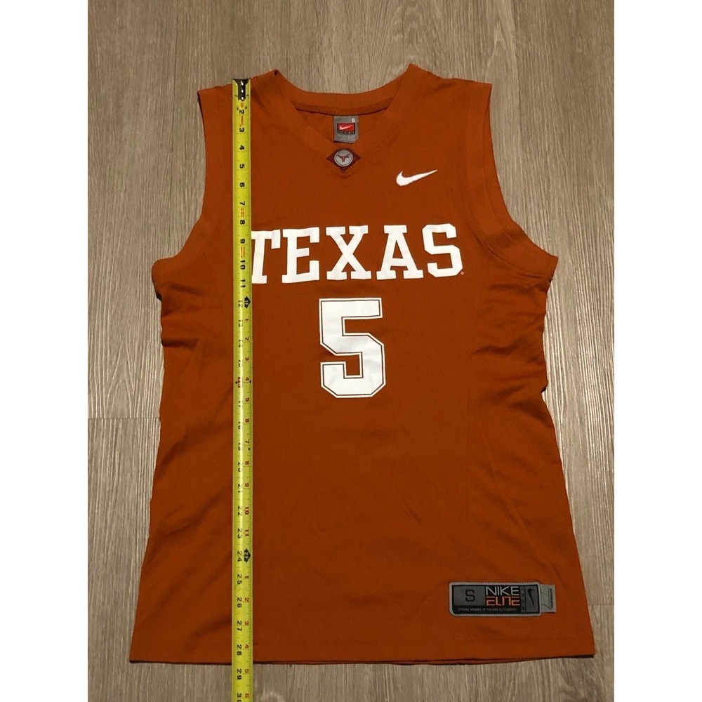 Vintage Nike‎ Texas Longhorns Basketball Jersey 5 Large Burnt Orange size SMALL